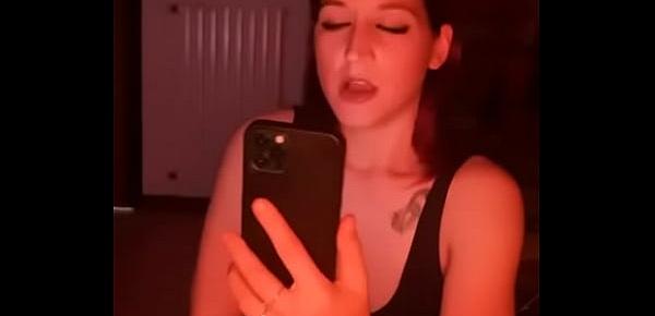  at phone with my cuckold husband